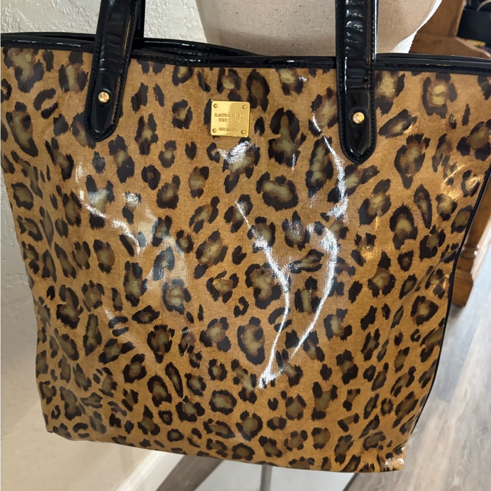 Ralph Lauren Leopard Print Tote Bag - Picture 2 of 6